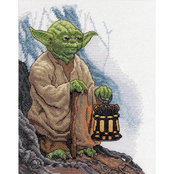 OakridgeStores.com | Dimensions Star Wars Counted Cross Stitch Kit 8"X10" - Yoda (14 Count) (70-35392) 088677353926