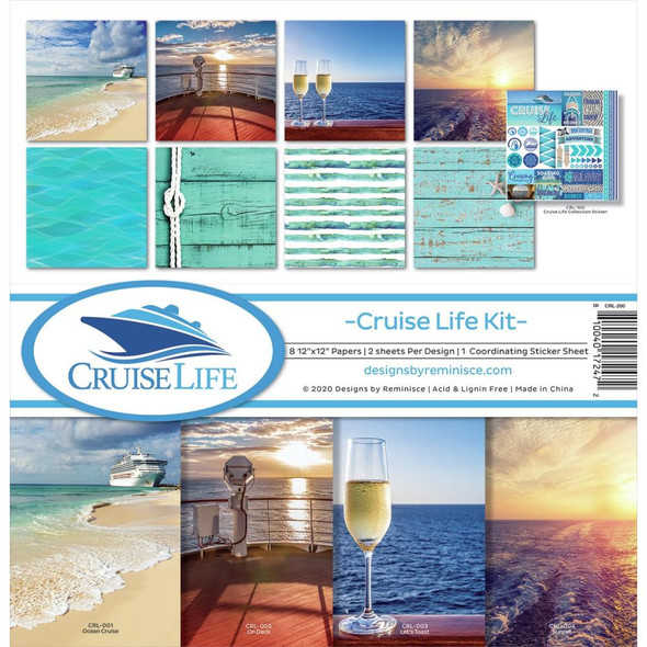 OakridgeStores.com | Reminisce - Paper Collection Kit 12"X12" - Cruise Life (CRL200) 810040172472
