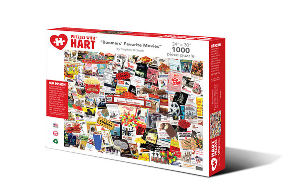 HART - Boomers' "Favorite Movies" - 1000 Piece Jigsaw Puzzle (HP509)
