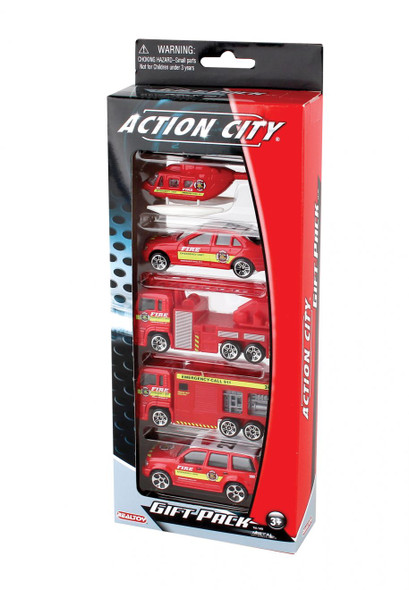 OakridgeStores.com | DARON - Die Cast Toy Fire Department Vehicle - 5 Piece Gift Pack (RT38872F) 606411000105