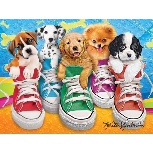 OakridgeStores.com | Cra-Z-Art - Premium Jigsaw Puzzle 350 Pieces 18"X24" - Sneaky Pups (8000ZZK) 4895145420471