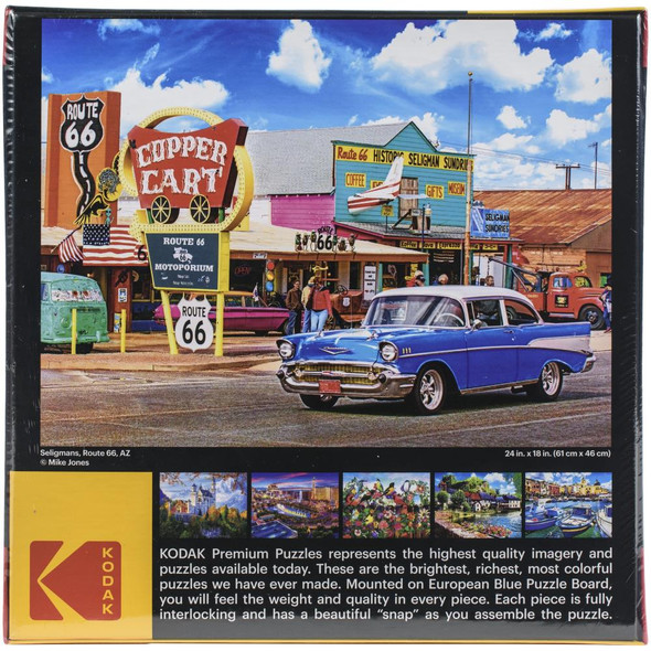 OakridgeStores.com | Cra-Z-Art - Premium Jigsaw Puzzle 550 Pieces 18"X 24" - Seligmans Route 66 (8300ZZM) 4895145419116