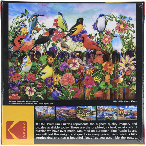 OakridgeStores.com | Cra-Z-Art - Premium Jigsaw Puzzle 550 Pieces 18"X 24" - Birds And Blooms (8300ZZP) 4895145420136