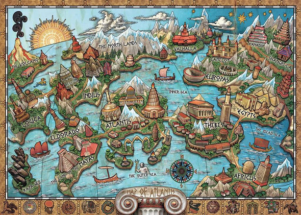 OakridgeStores.com | RAVENSBURGER - Mysterious Atlantis - 1000 Piece Jigsaw Puzzle  (16728) 400555167289