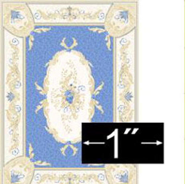 OakridgeStores.com | Rug: Aubusson Blue, 1/4 Inch Scale (BPRG435)