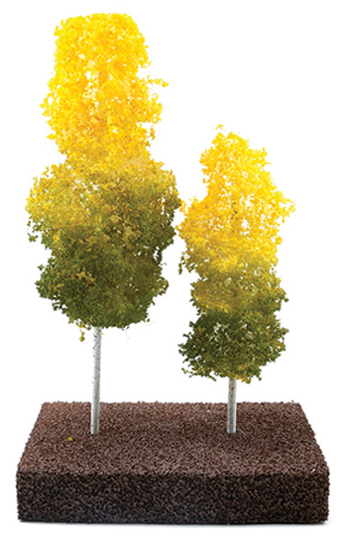 OakridgeStores.com | Late Summer Aspen Grove Tree on Spike, Yellow to Green- 2 pieces (CA0578)