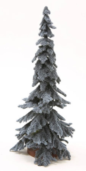 OakridgeStores.com | Spruce Tree on Disc Base, 8 Inch Tall, Blue (CAST018)