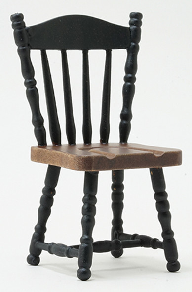 OakridgeStores.com | Side Chair, Black with Walnut Seat (CLA10472) 731851104721