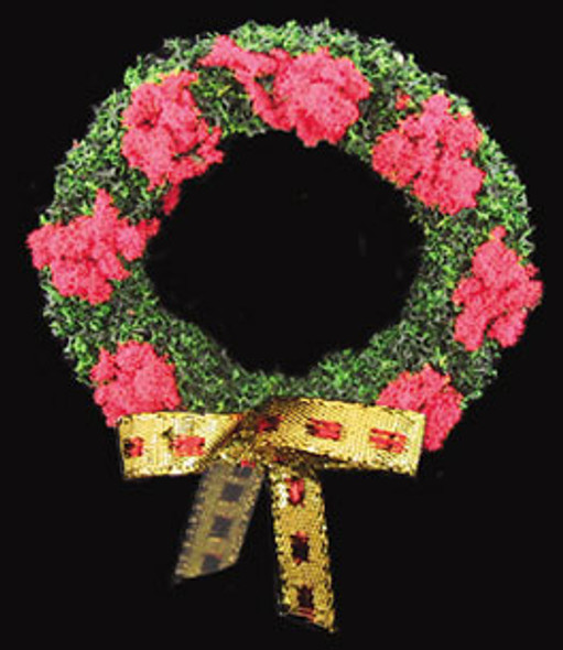 OakridgeStores.com | Wreath 2 inches in Diameter- Red/Gold (MBT12WR)