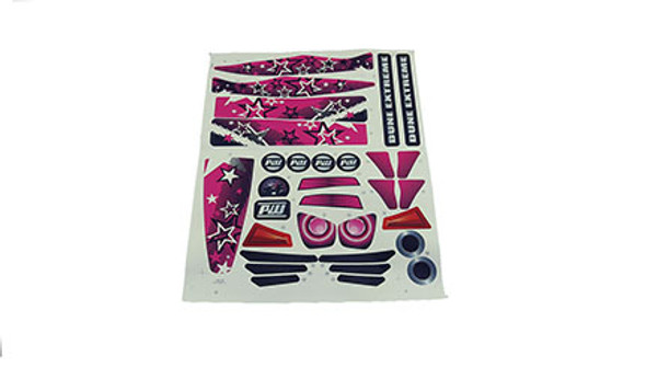 OakridgeStores.com | POWER WHEELS - 3900-7300 Pink Label Sheet for GTR89 Dune Racer Extreme