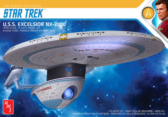 OakridgeStores.com | AMT - Star Trek U.S.S. Excelsior - Plastic Model Kit 849398047835