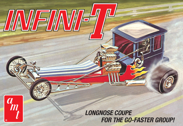 OakridgeStores.com | AMT - Infini-T Custom Dragster - Plastic Model Car Kit 849398047958