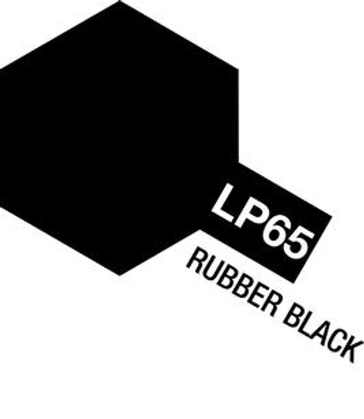 OakridgeStores.com | TAMIYA - Lacquer LP-65 Rubber Black 10Ml Bottle Paint 044455344555