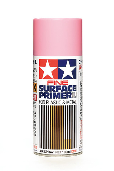 OakridgeStores.com | TAMIYA - Fine Surface Primer Lignt Pink 180Ml Spray Can Plastic Metal 4950344871469