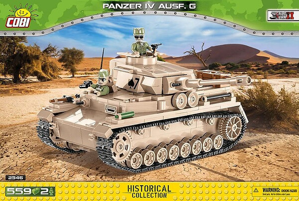 OakridgeStores.com | COBI - Panzer IV Ausf.G Tank Historical Model Building Blocks Kit - (2546) 5902251025465