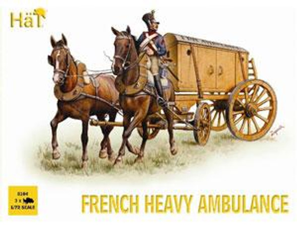 OakridgeStores.com | HAT INDUSTRIE - Napoleonic French Heavy Ambulance Scale Plastic Military Figures Kit (8104) 696957081041