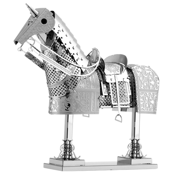 OakridgeStores.com | Fascinations - Middle Ages Knight Horse Armor - Metal Earth 3-D Puzzle Model Kit (MMS143) 032309011432