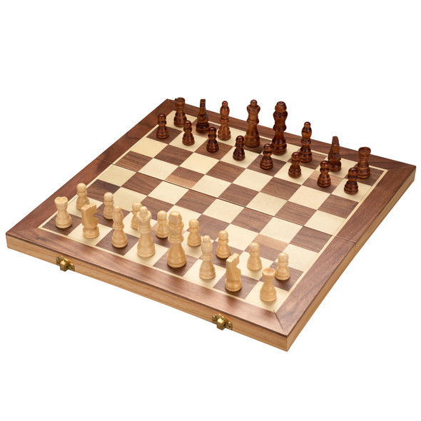 OakridgeStores.com | Heebie Jeebies - Large French Cut Wooden Chess Set 15.7in (SB-1123) 9341570411232