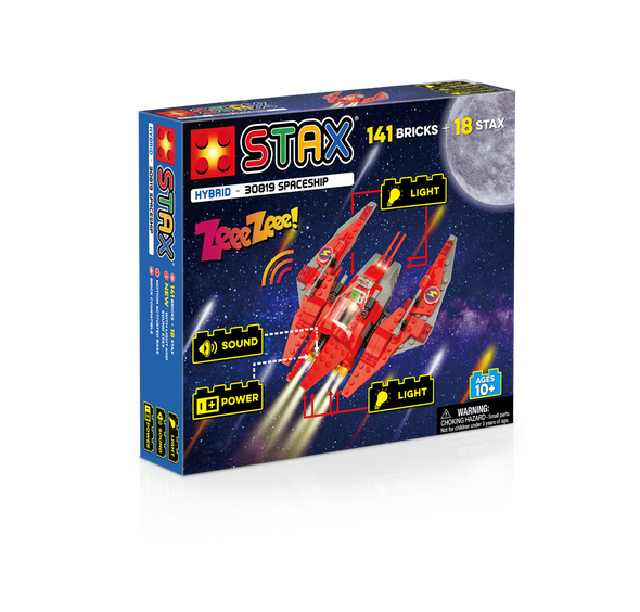 OakridgeStores.com | Lazy Dog Toys - STAX Hybrid Spaceship Building Brick Set (H30819) 6970089159897