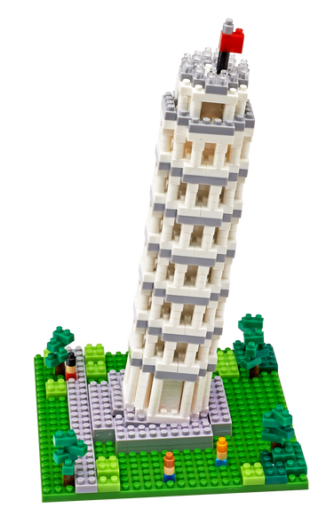 OakridgeStores.com | Lazy Dog Toys - TICO The Leaning Tower of Pisa Mini Building Bricks Set (T1523) 4717294502528