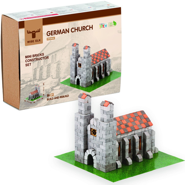 OakridgeStores.com | Wise Elk German Church 500 pcs Building Mini Brick Construction Kit (70439-WE)