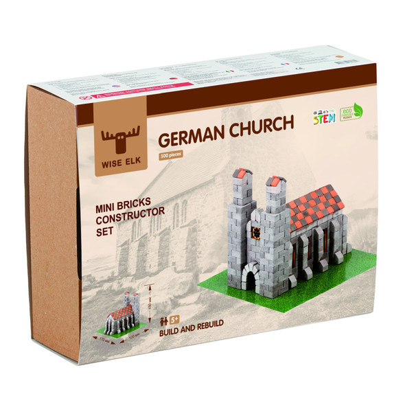 OakridgeStores.com | Wise Elk German Church 500 pcs Building Mini Brick Construction Kit (70439-WE)