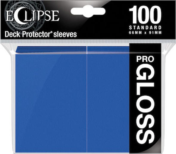 OakridgeStores.com | ULTRA PRO - Eclipse Gloss Standard Collectible Card Sleeves: Pacific Blue (100) (UPI-15602) 074427156022