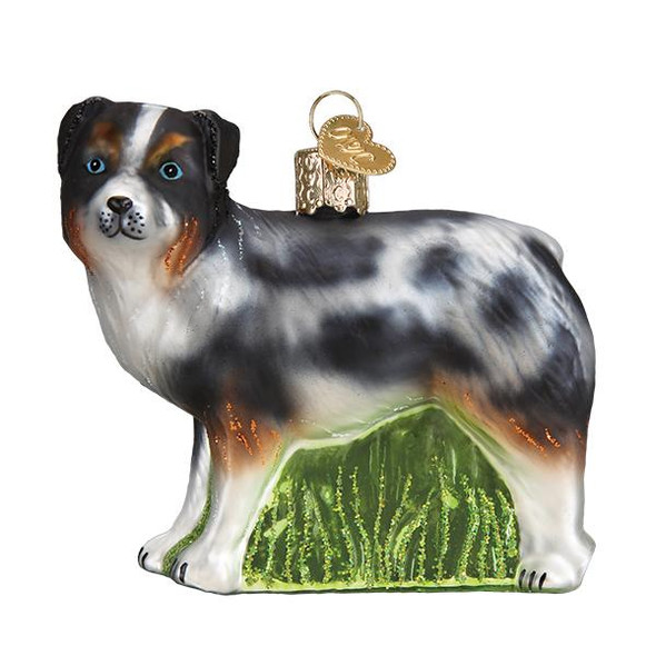 OakridgeStores.com | Old World Christmas - Australian Shepherd (12550) 729343125507