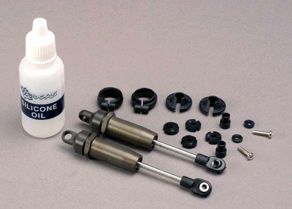 OakridgeStores.com | TRAXXAS - Front Shocks - long (hard-anodized & PTFE-coated T6 aluminum) Qty 2 (4760) 020334476005