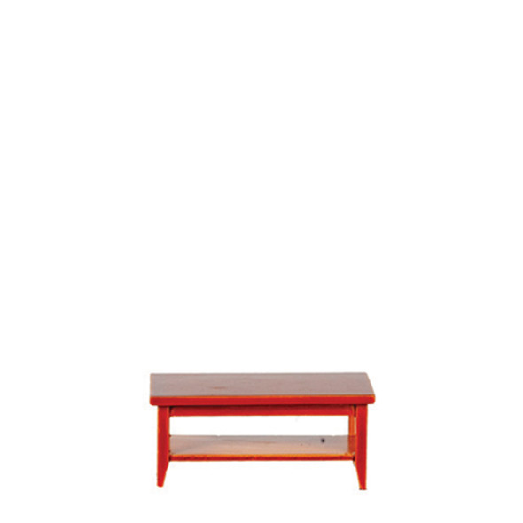 OakridgeStores.com | AZTEC - Walnut Rectangle Coffee Table -1" Scale Dollhouse Furniture (T2032)