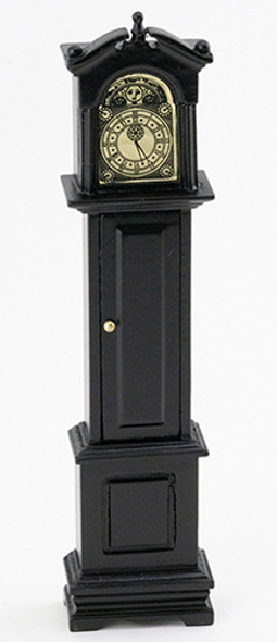OakridgeStores.com | CLASSICS DOLLHOUSE - Black Grandfather Clock -1" Scale Dollhouse Furniture (10563)