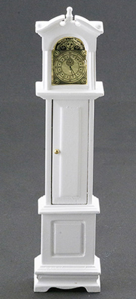 OakridgeStores.com | CLASSICS DOLLHOUSE - White Grandfather Clock -1" Scale Dollhouse Furniture (10565)