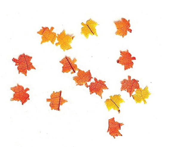 OakridgeStores.com | Creative Little Details - Fall Leaves Approx 50 qty - 1" Scale Dollhouse Miniature (302)