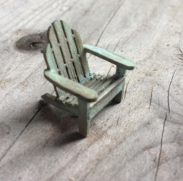 OakridgeStores.com | Small Scale Living - Adirondack Chair Kit 1:48 Scale Dollhouse Furniture (CH006)