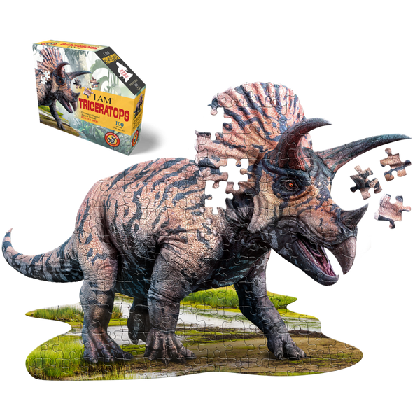 OakridgeStores.com | MADD CAPP - I Am Triceratops 100 pc Puzzle (4015) 040232427619