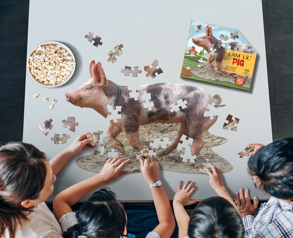 OakridgeStores.com | MADD CAPP - I Am Lil Pig 100 pc Puzzle (4019) 040232569463