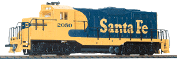 OakridgeStores.com | Walthers - EMD GP9M - Standard DC - Santa Fe (Warbonnet; blue, yellow) - HO Locomotive (103) 616374011131