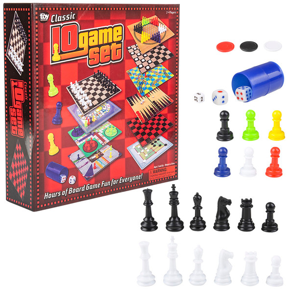 OakridgeStores.com | TN Toys - 10 in 1 Game Set (TGA-GAM10) 097138915825