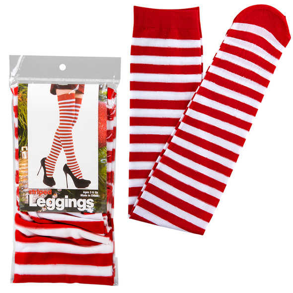 OakridgeStores.com | TN Toys - Red Striped Christmas Legging (TZC-LEGGI) 097138909435