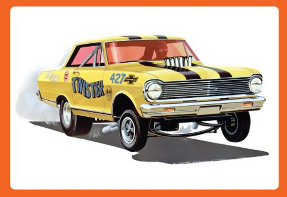 OakridgeStores.com | AMT - 1:25 Scale 1965 CHEVY II NOVA AWB "TWISTER" Plastic Model Car Kit (1293) 849398052747