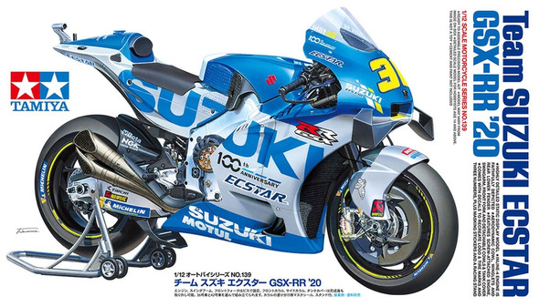 OakridgeStores.com | TAMIYA - 1:12 Scale Team Suzuki ECSTAR GSX-RR Plastic Model Car Kit (14139) 4950344141395