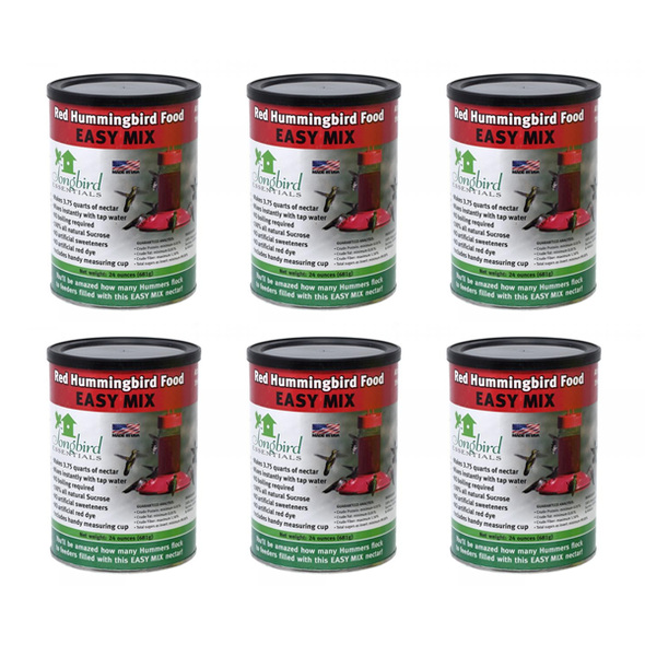 SONGBIRD ESSENTIALS - 6 PACK - Hummingbird Nectar Food - 24 oz - Red (SE642) 645194006423