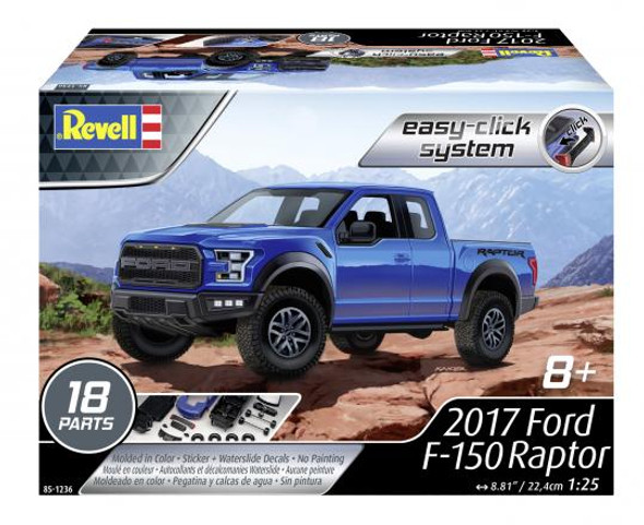 OakridgeStores.com | REVELL - 2017 Ford F-150 Raptor - Plastic Model Car Kit (1236) 031445012365