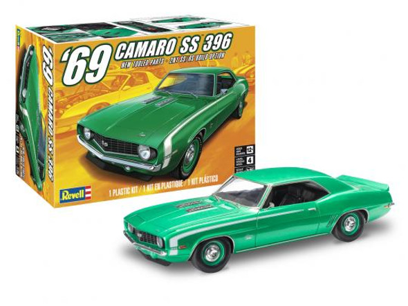 OakridgeStores.com | REVELL - 1969 Chevy Camaro SS 396 - Plastic Model Car Kit (4525) 031445045257