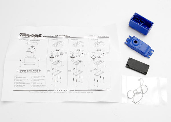 OakridgeStores.com | TRAXXAS - Replacement Servo Case and Gaskets for #2056 and #2075 Servos (2074) 020334207401