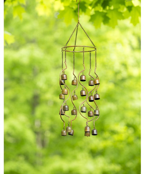 OakridgeStores.com | Ancient Graffiti - Bells Mobile Flamed Hanging Wind Chime (ANCIENTAG1442) 638071787171