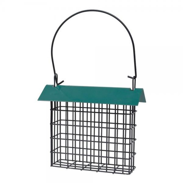 OakridgeStores.com | BACKYARD ESSENTIALS - Green Single Suet Bird Feeder with Roof (BE167) 645194779662