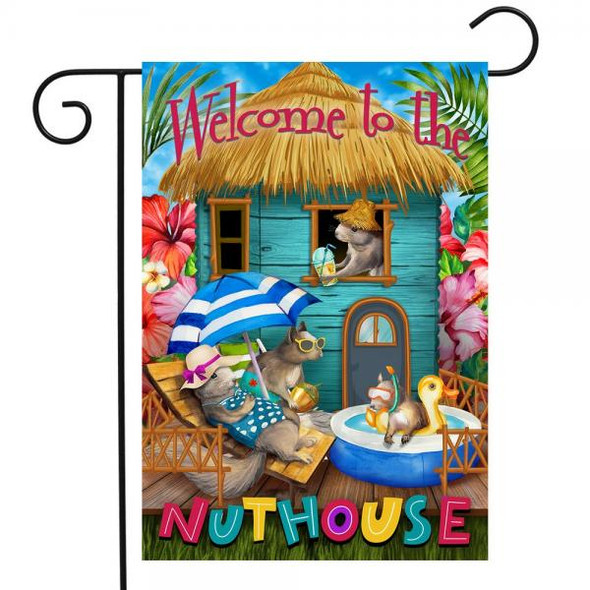 OakridgeStores.com | Briarwood Lane - Summer Nuthouse (Squirrels) Garden Flag (BLG01790) 840011632254