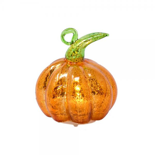 OakridgeStores.com | Gift Essentials - Mini Glass Illuminated Orange Pumpkins LED (GE4003) 645194083936