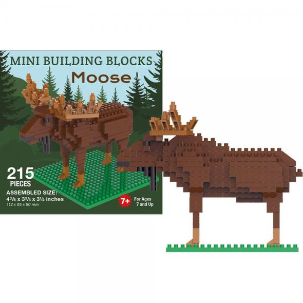 OakridgeStores.com | Impact Photographics - Moose Mini Building Blocks Set (IMP47323) 802285299373